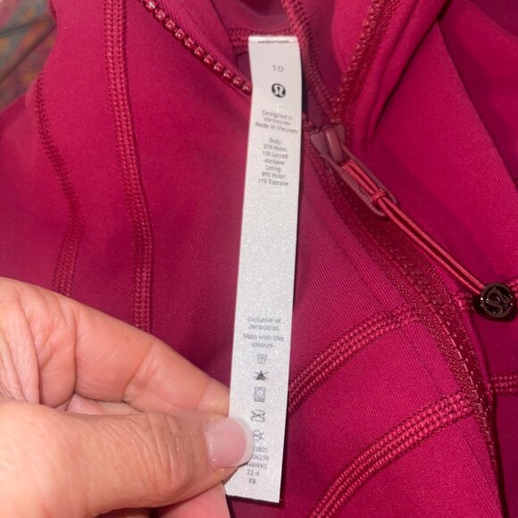 Lululemon Athletica Define Womens  Jacket Luon in Pome Size 10 Pink Rare New - Picture 15 of 15
